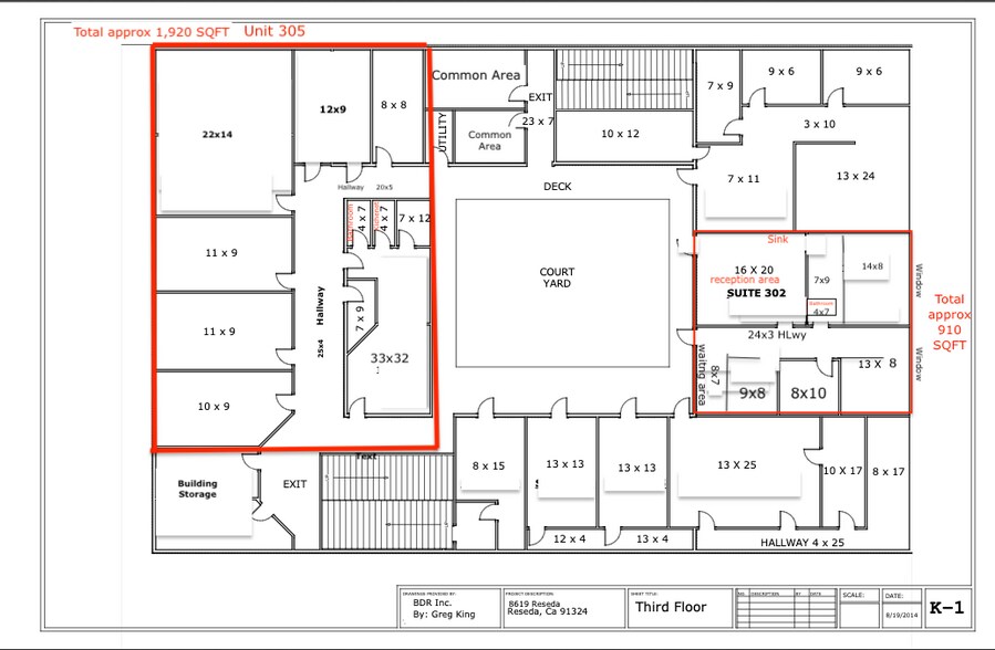 8619 Reseda Blvd, Northridge, CA for lease - Floor Plan - Image 2 of 16