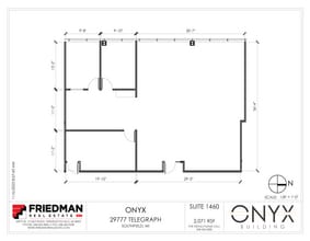 29777 Telegraph Rd, Southfield, MI for lease Floor Plan- Image 1 of 2