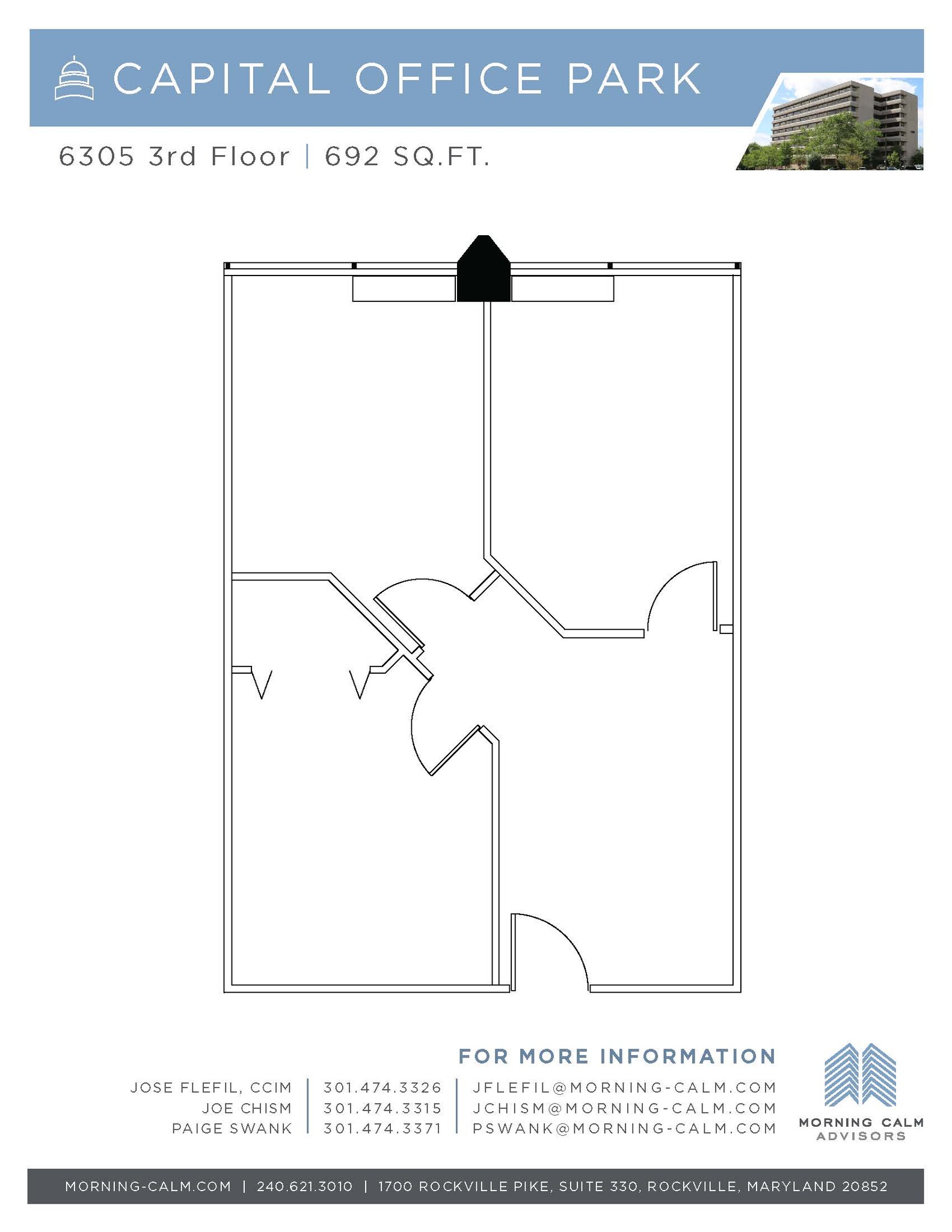 6305 Ivy Ln, Greenbelt, MD for lease Floor Plan- Image 1 of 1