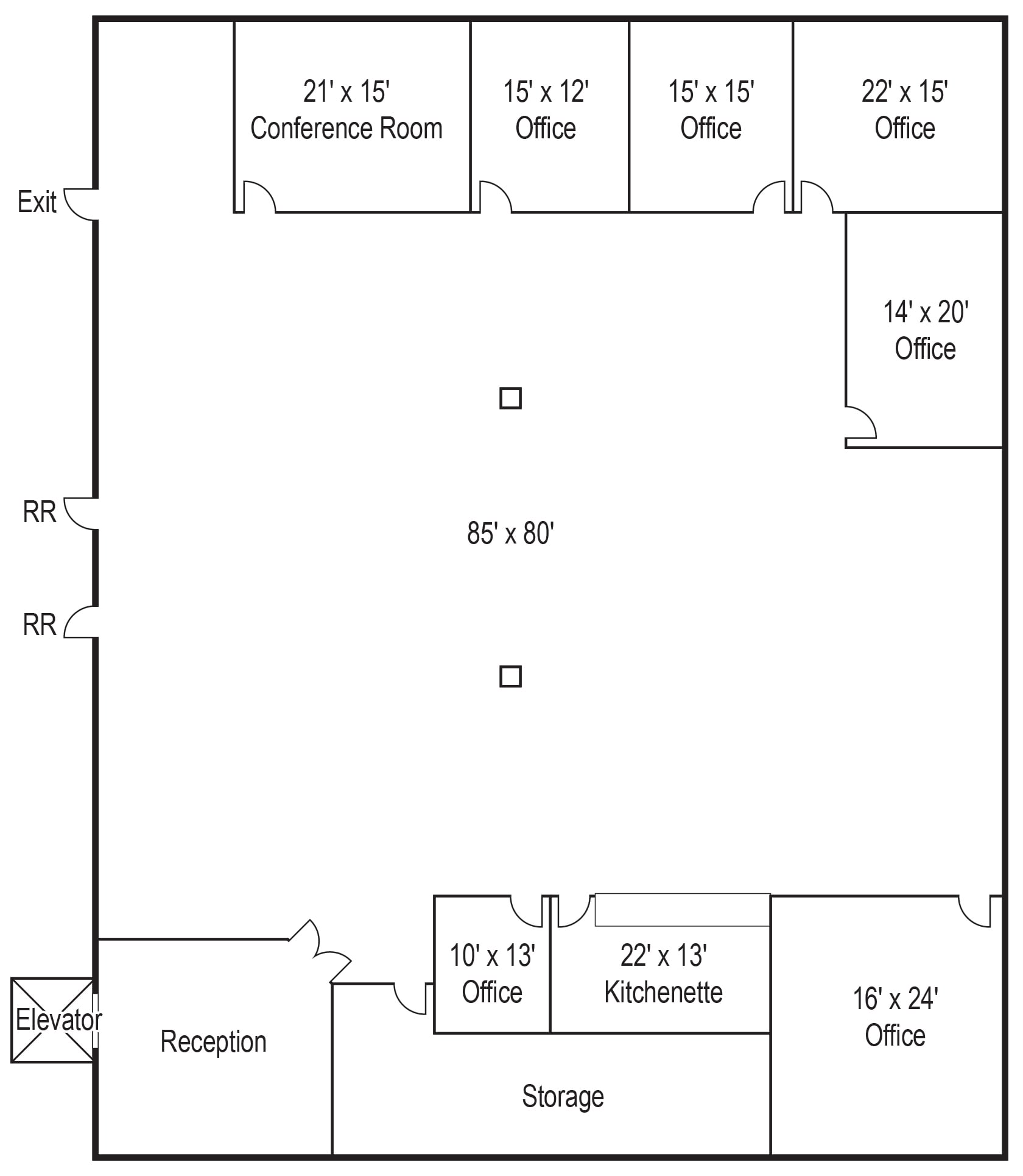 1950 E 17th St, Santa Ana, CA for lease Floor Plan- Image 1 of 2
