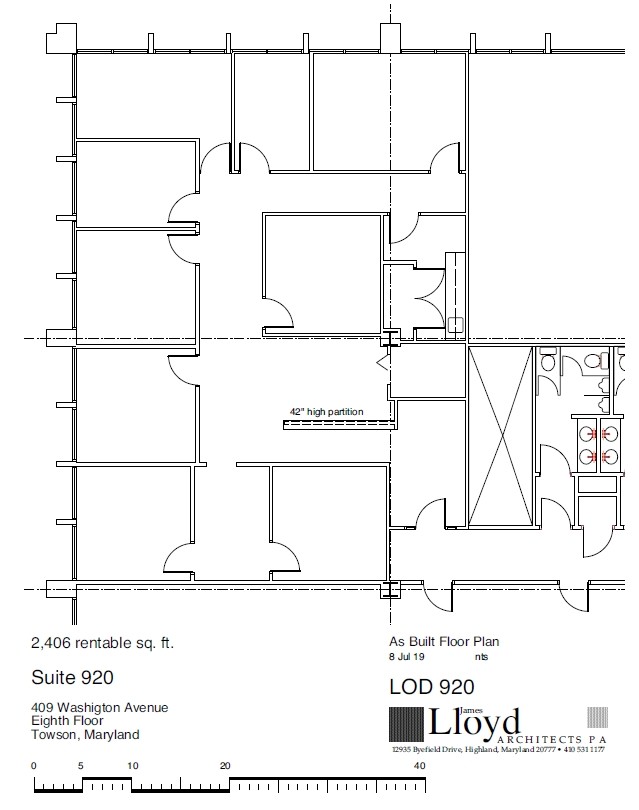 409 Washington Ave, Towson, MD for lease Floor Plan- Image 1 of 1