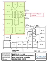 666 Dundee Rd, Northbrook, IL for lease Floor Plan- Image 1 of 3