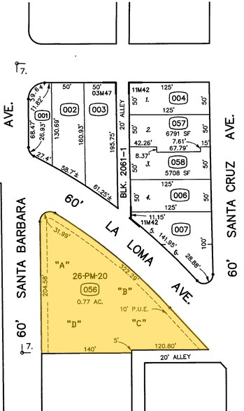 1220 La Loma Ave, Modesto, CA for sale - Plat Map - Image 1 of 1