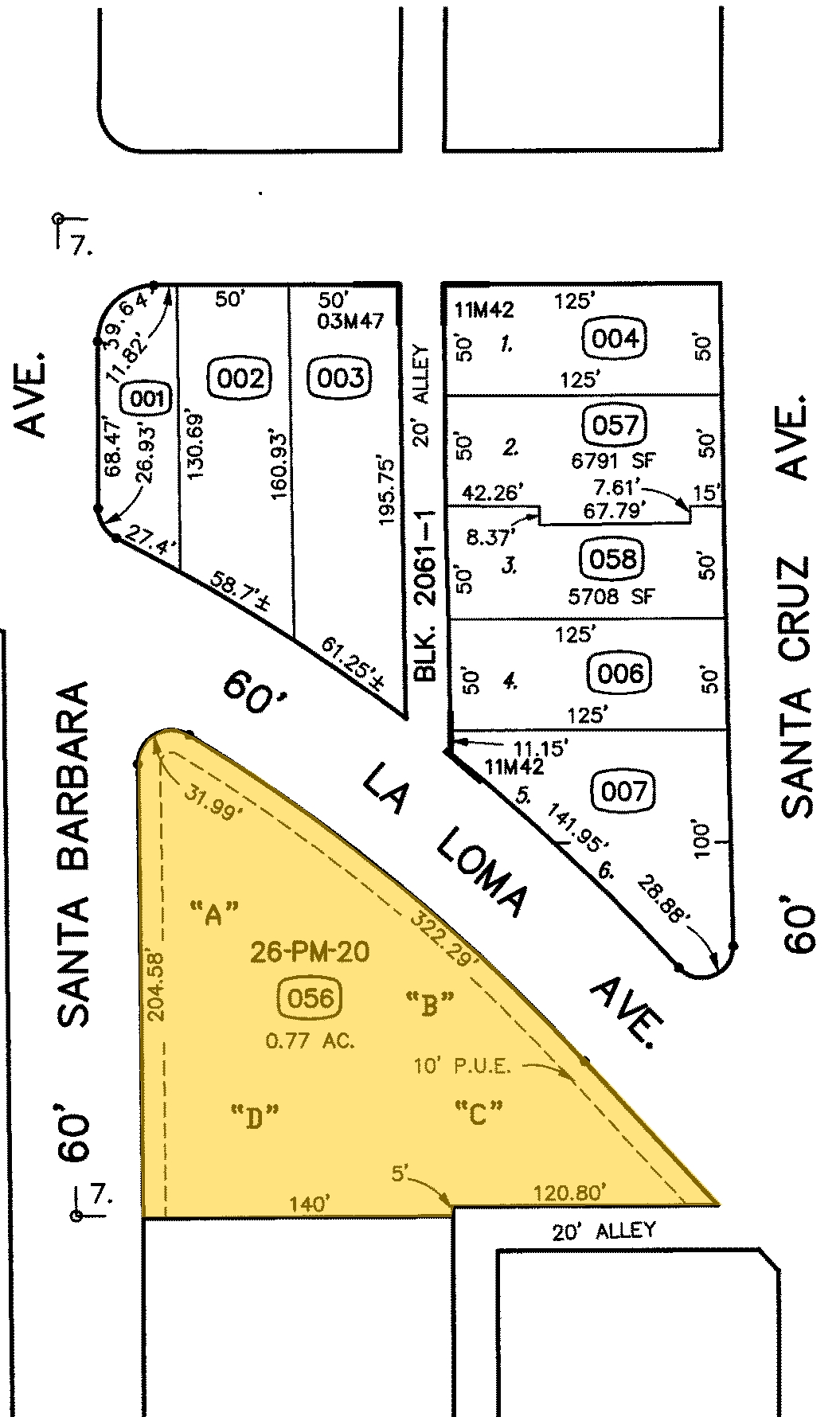 1220 La Loma Ave, Modesto, CA for sale Plat Map- Image 1 of 1