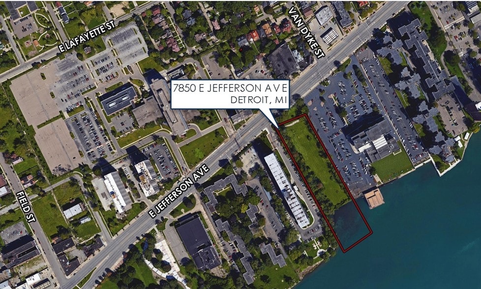7850 E Jefferson Ave, Detroit, MI for sale - Primary Photo - Image 1 of 1