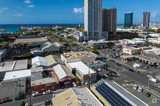 515 Ward Ave, Honolulu, HI - aerial  map view