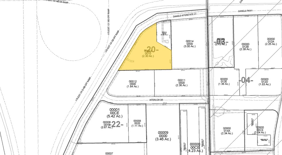 10070 Daniels Interstate Ct, Fort Myers, FL for sale - Plat Map - Image 1 of 1