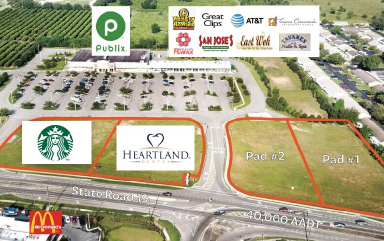 State Road 19 & County Road 561, Tavares, FL for lease - Aerial - Image 1 of 3