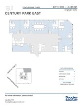1801 Century Park E, Los Angeles, CA for lease Floor Plan- Image 2 of 2
