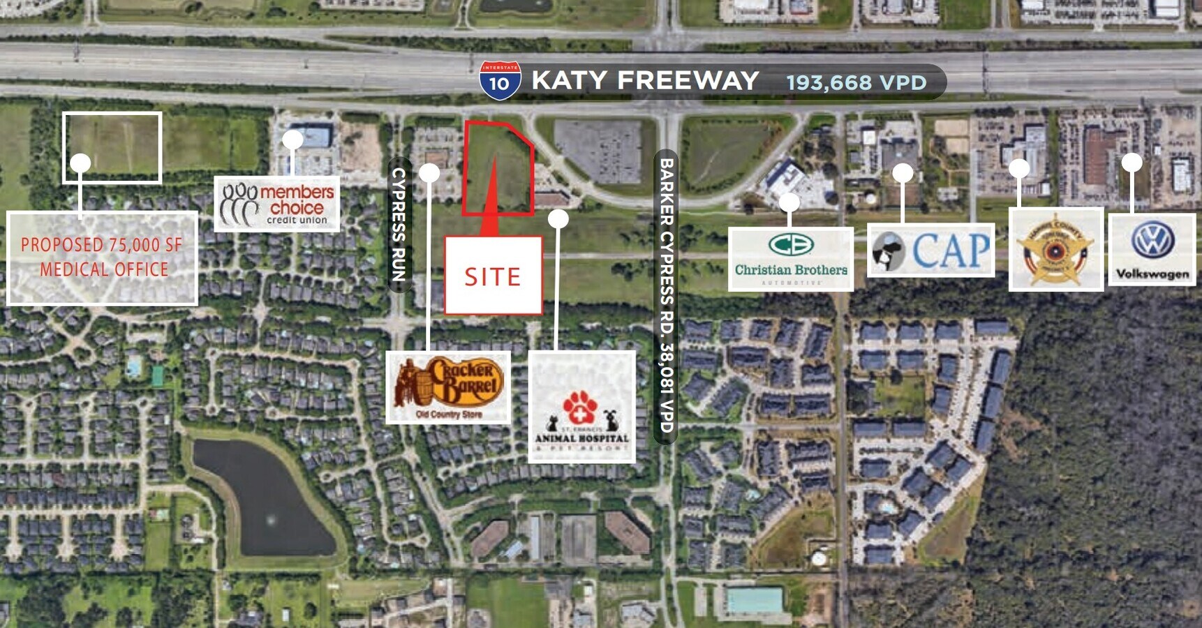 I10 & Barker Cypress Rd I10 Katy Fwy, Houston, TX 77094