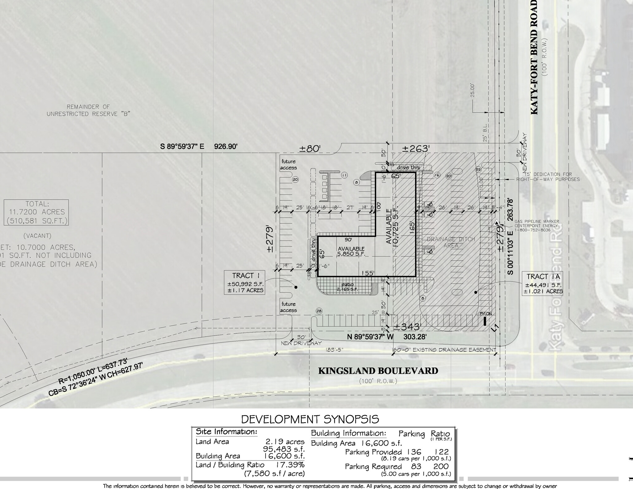 Katy Fort Bend & Kingsland, Katy, TX for lease Floor Plan- Image 1 of 1