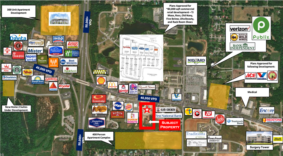 1702 Us Highway 72 E, Athens, AL for sale - Aerial - Image 1 of 1