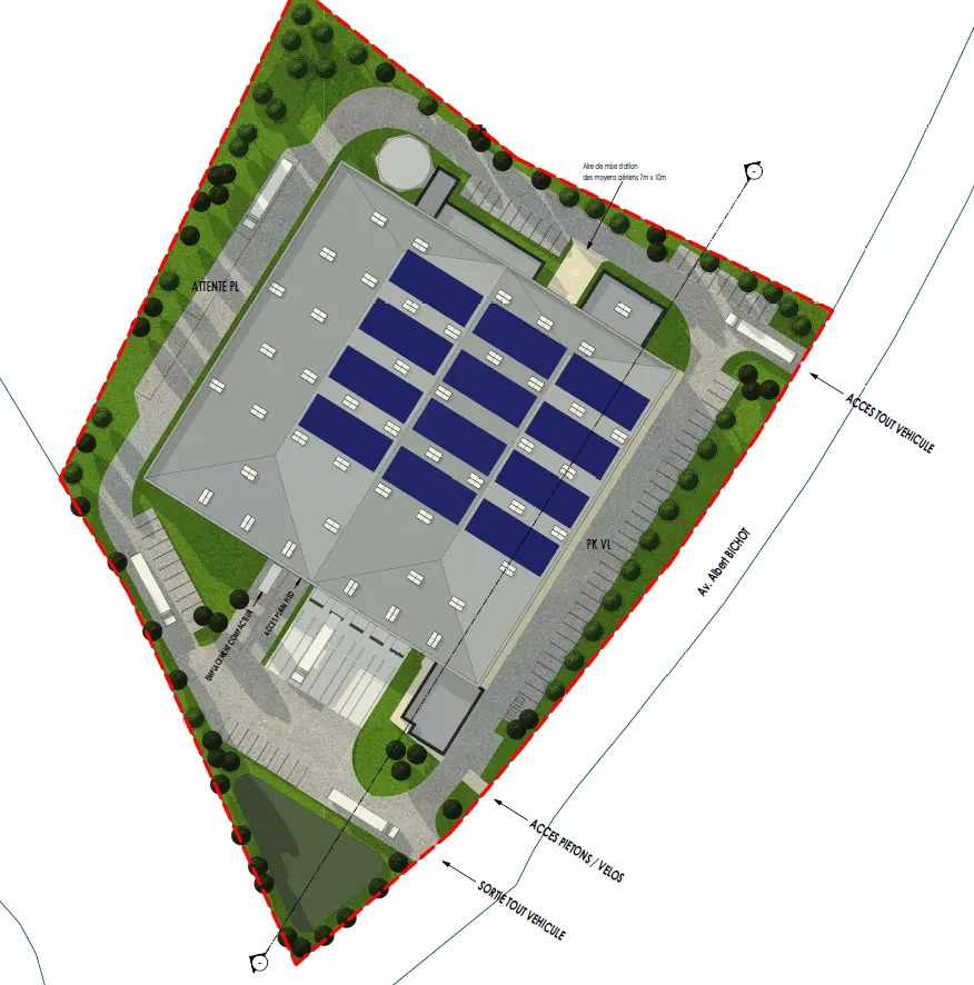 Avenue Albert Bichot, Beaune for lease Site Plan- Image 1 of 2