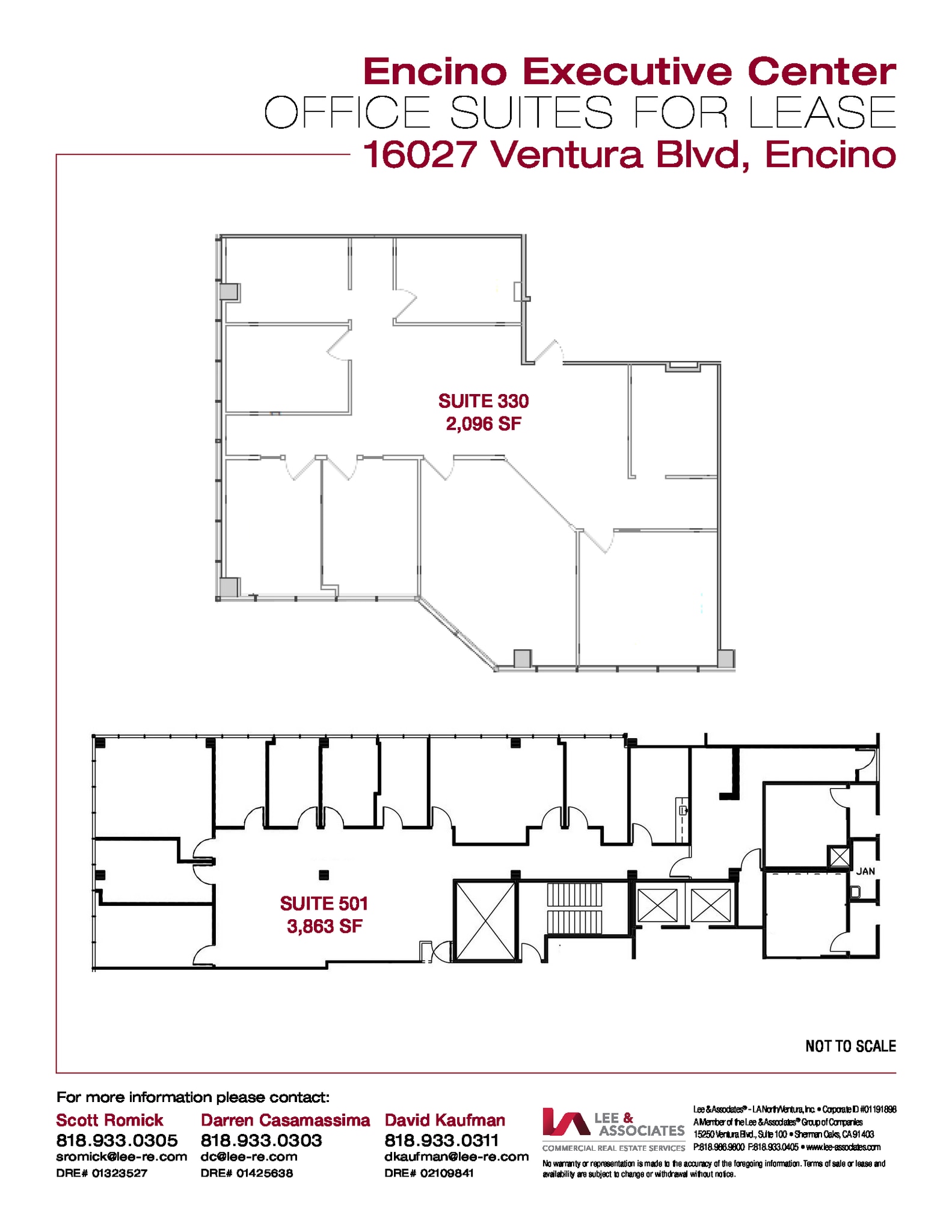 16027 Ventura Blvd, Encino, CA for lease Floor Plan- Image 1 of 1