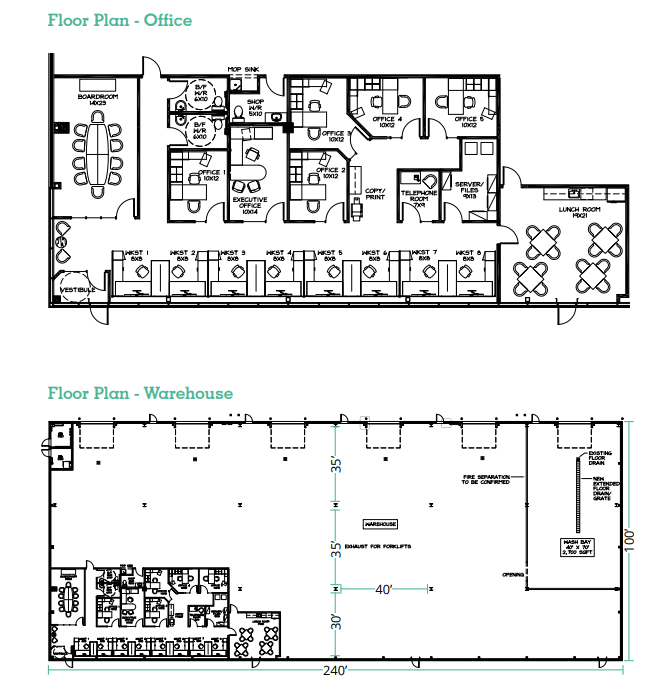 6909 42nd St, Leduc, AB for lease Floor Plan- Image 1 of 1