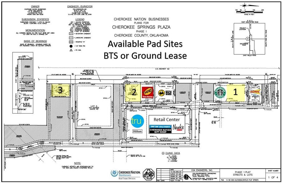 3470 Cherokee Springs Rd, Tahlequah, OK for lease - Plat Map - Image 2 of 3