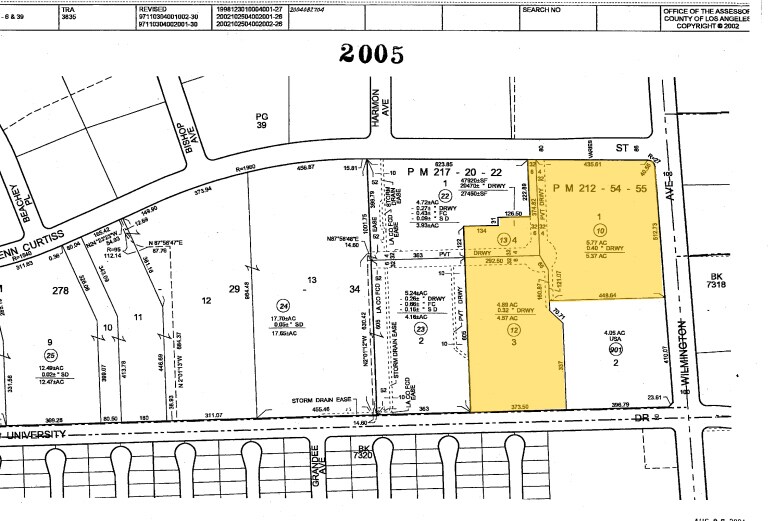 18701 Wilmington Ave, Carson, CA for sale Plat Map- Image 1 of 1