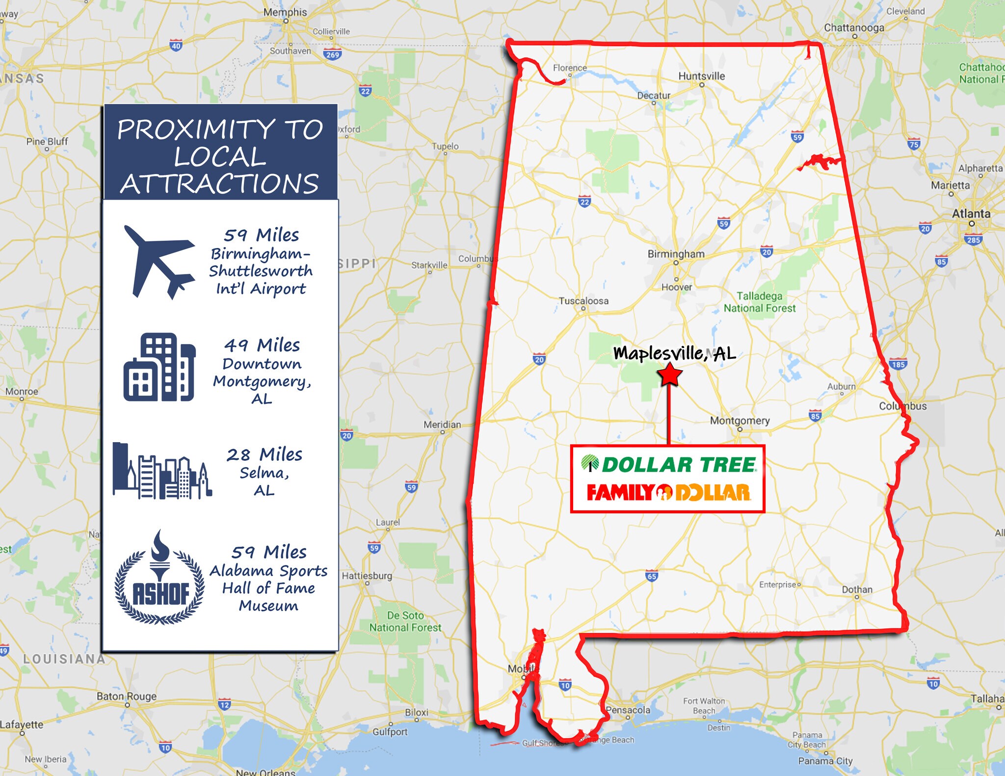 8996 AL Highway 22, Maplesville, AL 36750 Retail for Sale