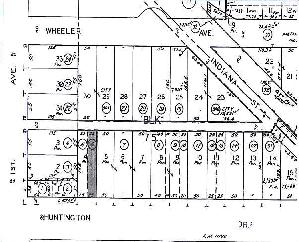 115 E Huntington Dr, Arcadia, CA for sale - Plat Map - Image 2 of 4