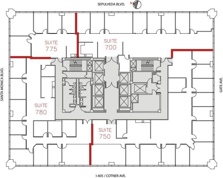 11100 Santa Monica Blvd, Los Angeles, CA for lease Floor Plan- Image 1 of 1