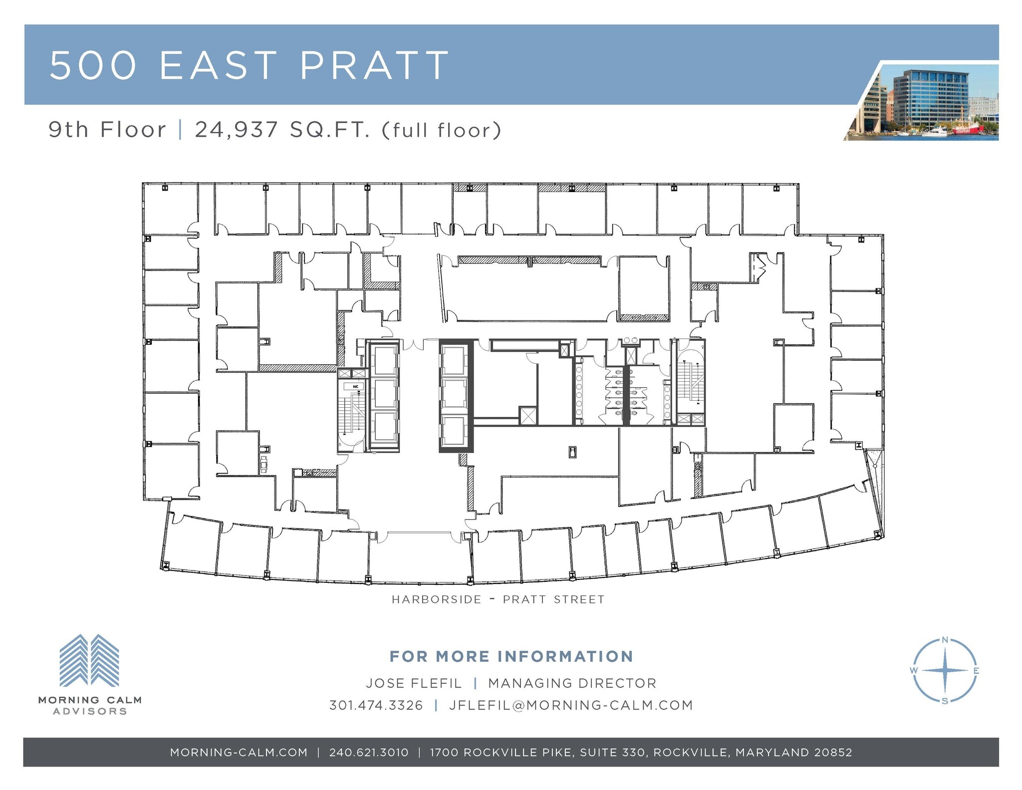 500 E Pratt St, Baltimore, MD for lease Floor Plan- Image 1 of 1