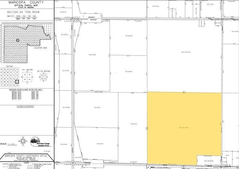 NW Southern Ave & Rooks Rd, Buckeye, AZ for sale - Plat Map - Image 2 of 2