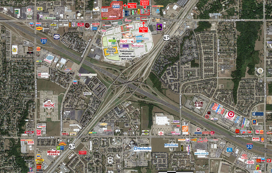 3306-3308 Camp Wisdom Rd, Dallas, TX for lease - Aerial - Image 3 of 3