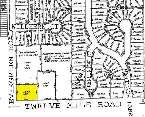 20000 W 12 Mile Rd, Southfield, MI for lease - Plat Map - Image 2 of 5