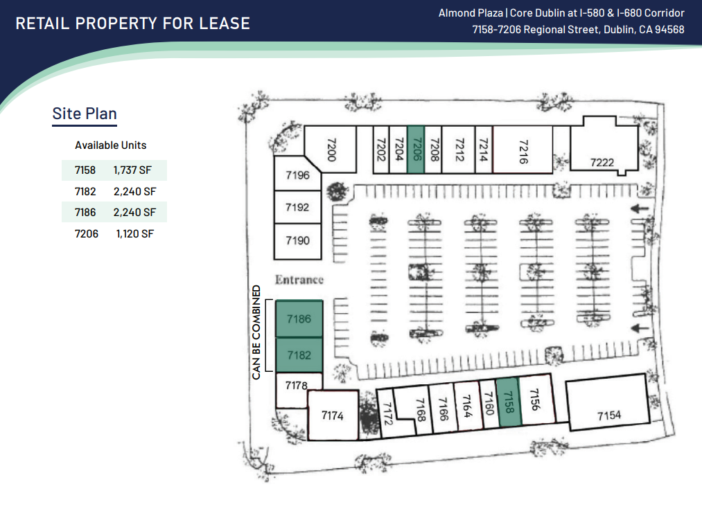 7190-7222 Regional St, Dublin, CA for lease Site Plan- Image 1 of 1