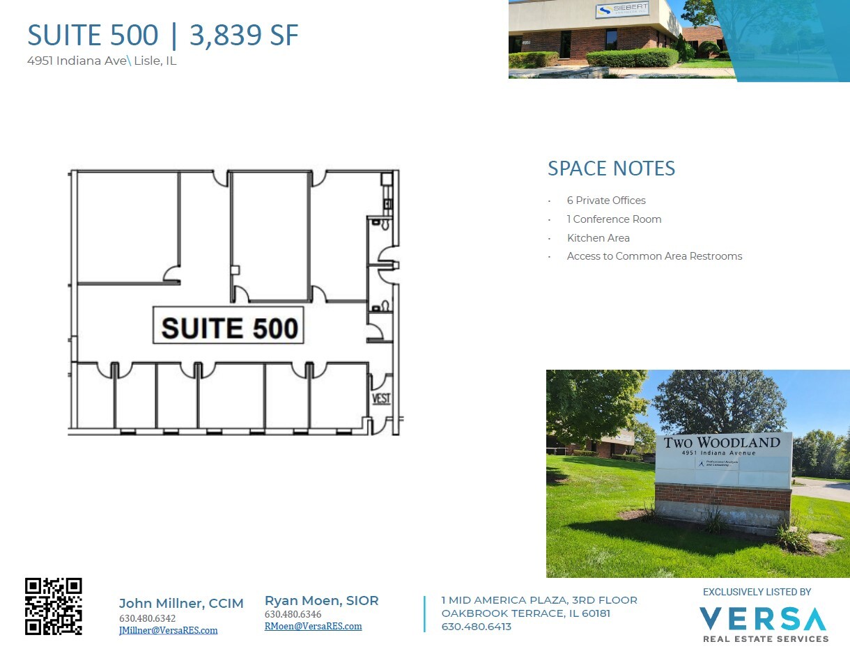 4951 Indiana Ave, Lisle, IL for lease Floor Plan- Image 1 of 1