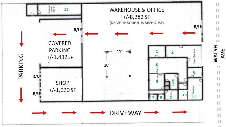 1180 Walsh Ave, Santa Clara, CA for sale Floor Plan- Image 1 of 1