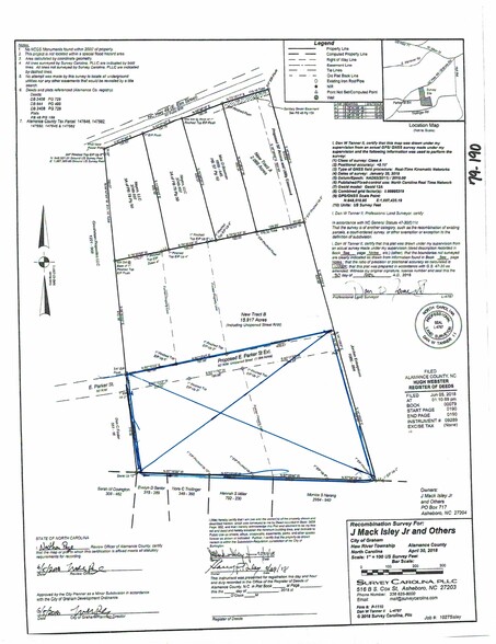 Elm/Parker St, Graham, NC for lease - Site Plan - Image 2 of 2