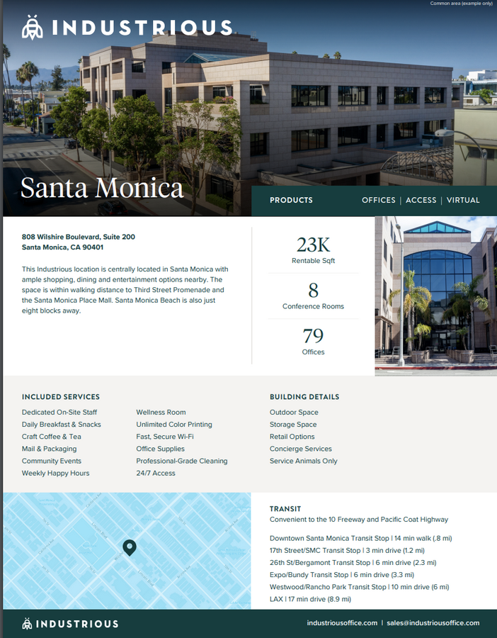 808 Wilshire Blvd, Santa Monica, CA 90401 - Industrious Santa Monica ...