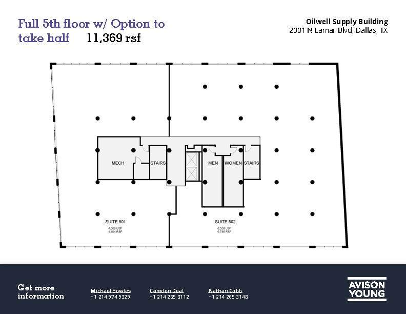 2001 N Lamar St, Dallas, TX for lease Floor Plan- Image 1 of 4