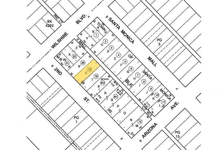 1217 2nd St, Santa Monica, CA for lease - Plat Map - Image 2 of 23