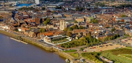 South Quay, Kings Lynn, NFK - AERIAL  map view