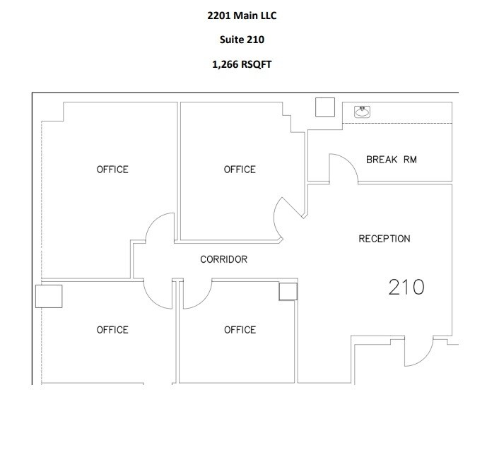 2201 Main St, Dallas, TX for lease Floor Plan- Image 1 of 1