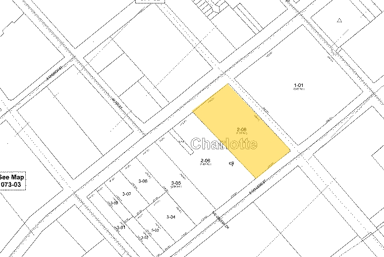 401 S Tryon St, Charlotte, NC for lease - Plat Map - Image 2 of 10