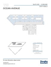 1299 Ocean Ave, Santa Monica, CA for lease Floor Plan- Image 1 of 1