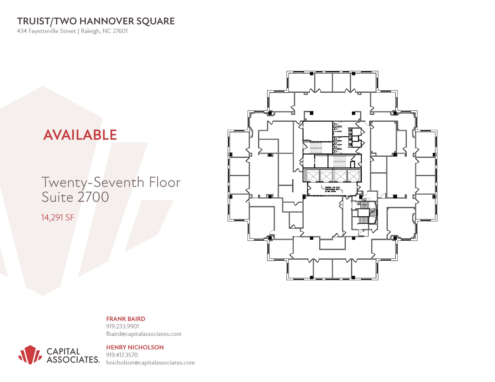 434 Fayetteville St, Raleigh, NC for lease Floor Plan- Image 1 of 1