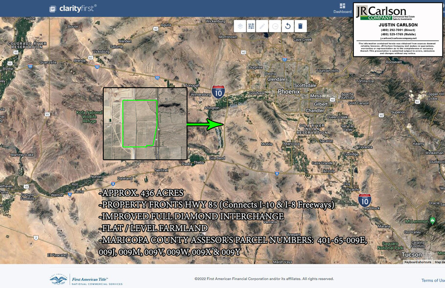 S SWC Hwy 85 & Patterson Rd, Buckeye, AZ for sale - Primary Photo - Image 1 of 1