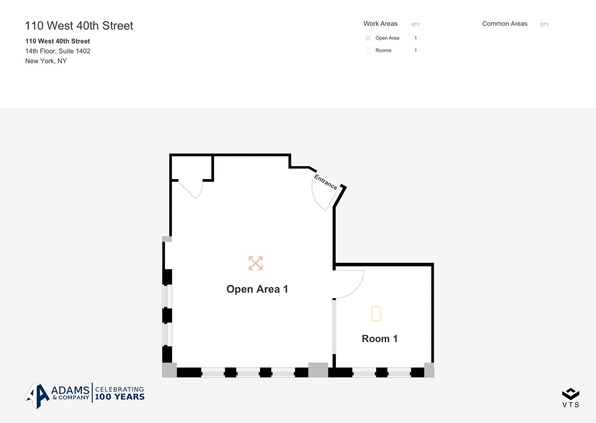 110 W 40th St, New York, NY for lease Floor Plan- Image 1 of 4