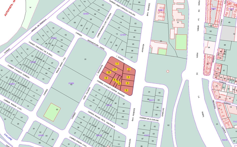 Land in El Vendrell, Tarragona for sale - Plat Map - Image 3 of 3
