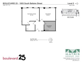 1805 S Bellaire St, Denver, CO for lease Site Plan- Image 1 of 2