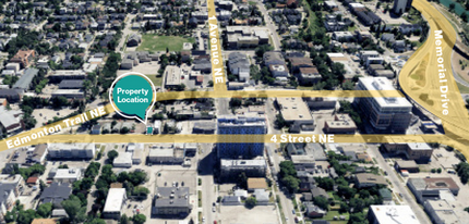 214 4th St NE, Calgary, AB - aerial  map view