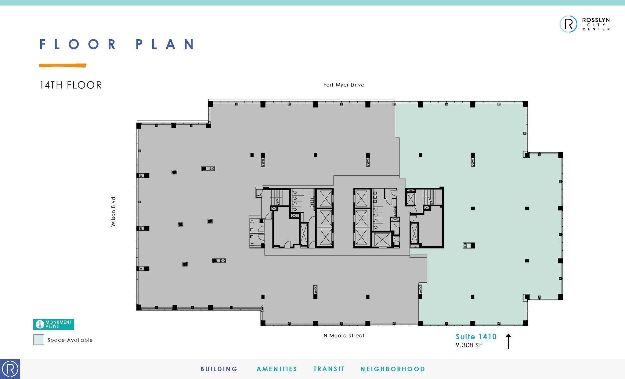 1700 N Moore St, Arlington, VA for lease Floor Plan- Image 1 of 1