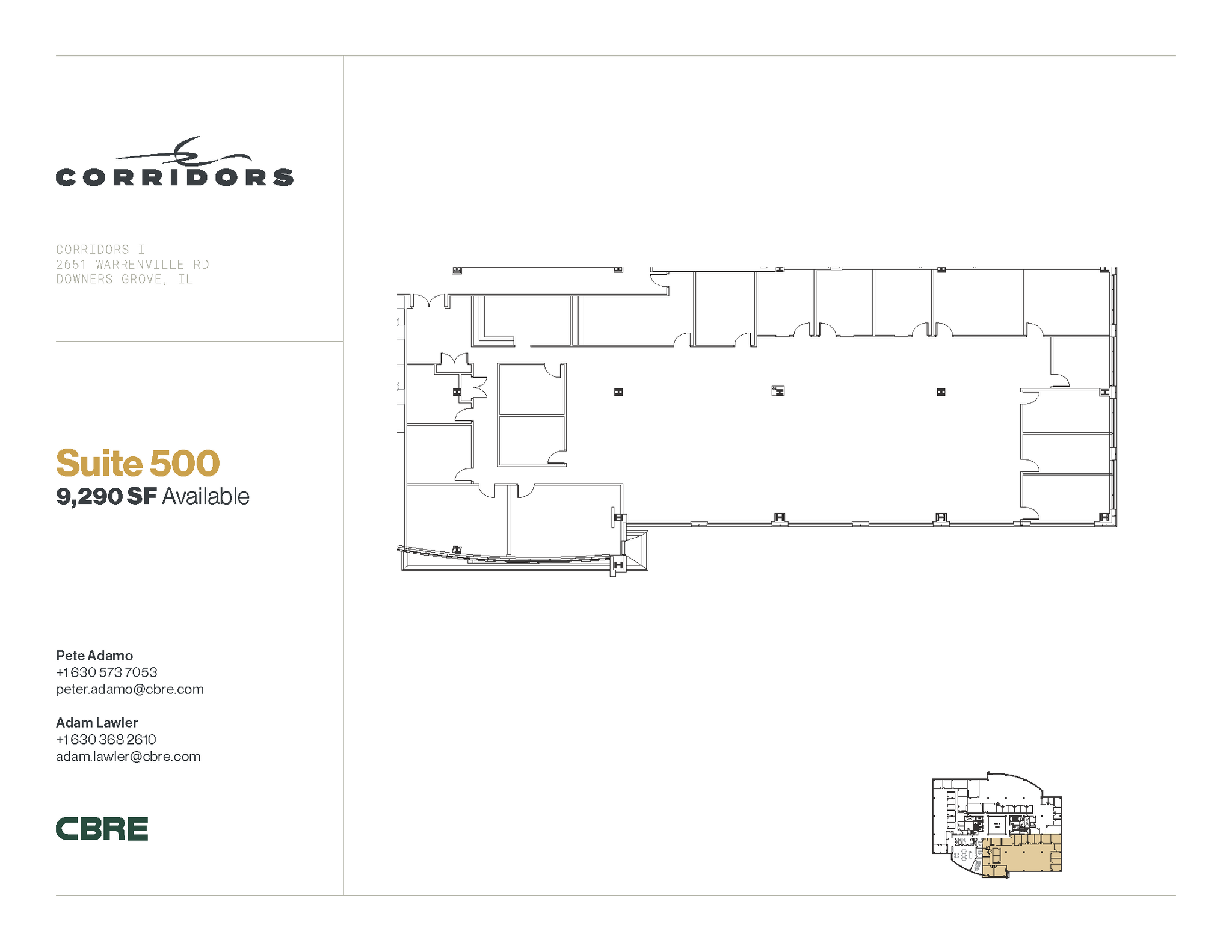 2651 Warrenville Rd, Downers Grove, IL for lease Floor Plan- Image 1 of 1