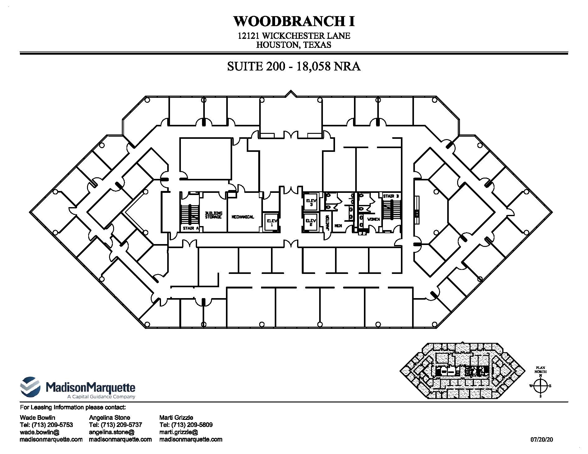 12121 Wickchester Ln, Houston, TX for lease Floor Plan- Image 1 of 1