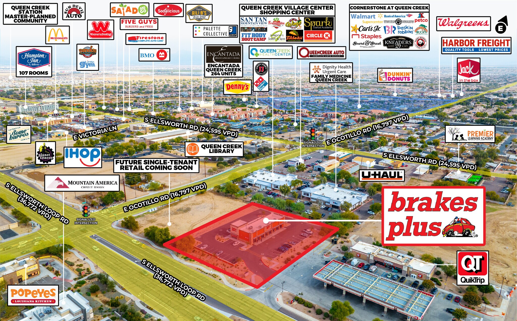 22075 S Ellsworth Loop Rd, Queen Creek, AZ 85142 Brakes Plus
