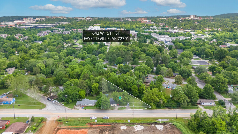 642 W 15th St, Fayetteville, AR for sale - Aerial - Image 3 of 5